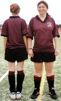 1999 Uniform as modelled by Debbie and Colleen  (10740 Bytes)